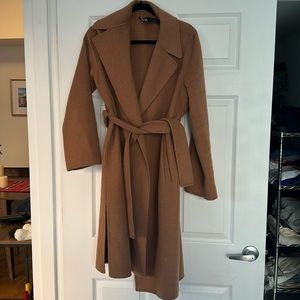 Zara brown wool coat